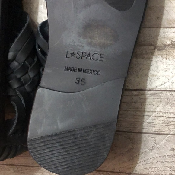 L Space Black Huarache Sandals - Picture 8 of 11